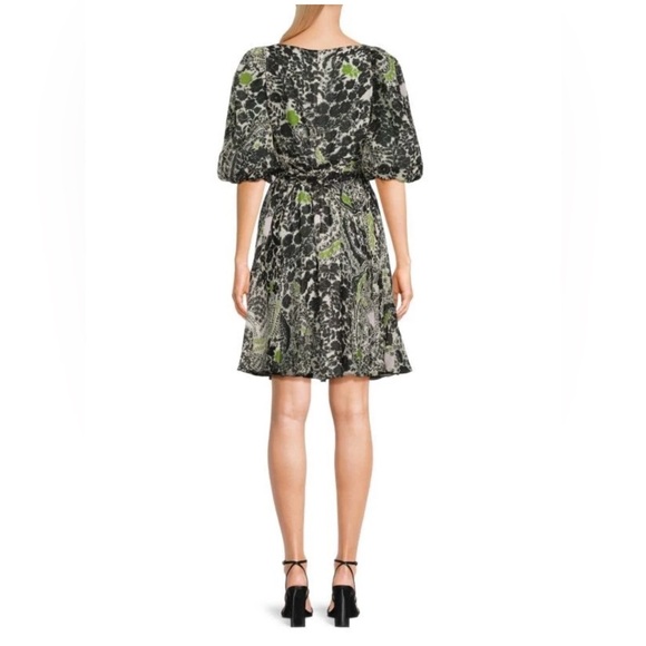 Giambattista Valli Plunging Floral Mini Chiffon Dress Size 46/US 10 NWT $3,350 - Picture 6 of 13